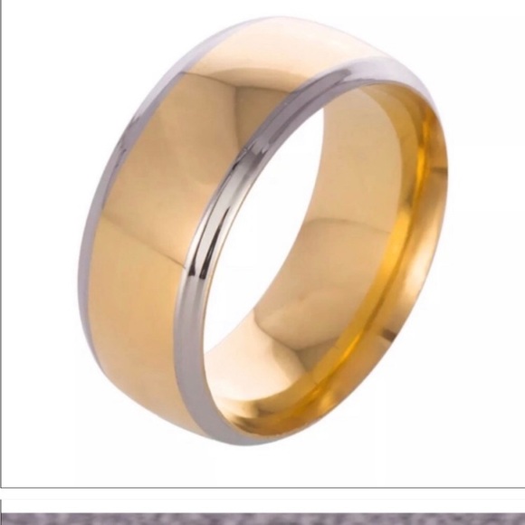 Stylish Gold and Silver Women's Ring - Picture 2 of 4